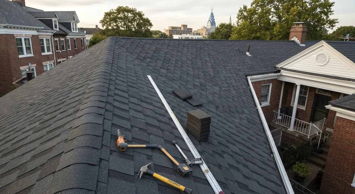 New roof installation