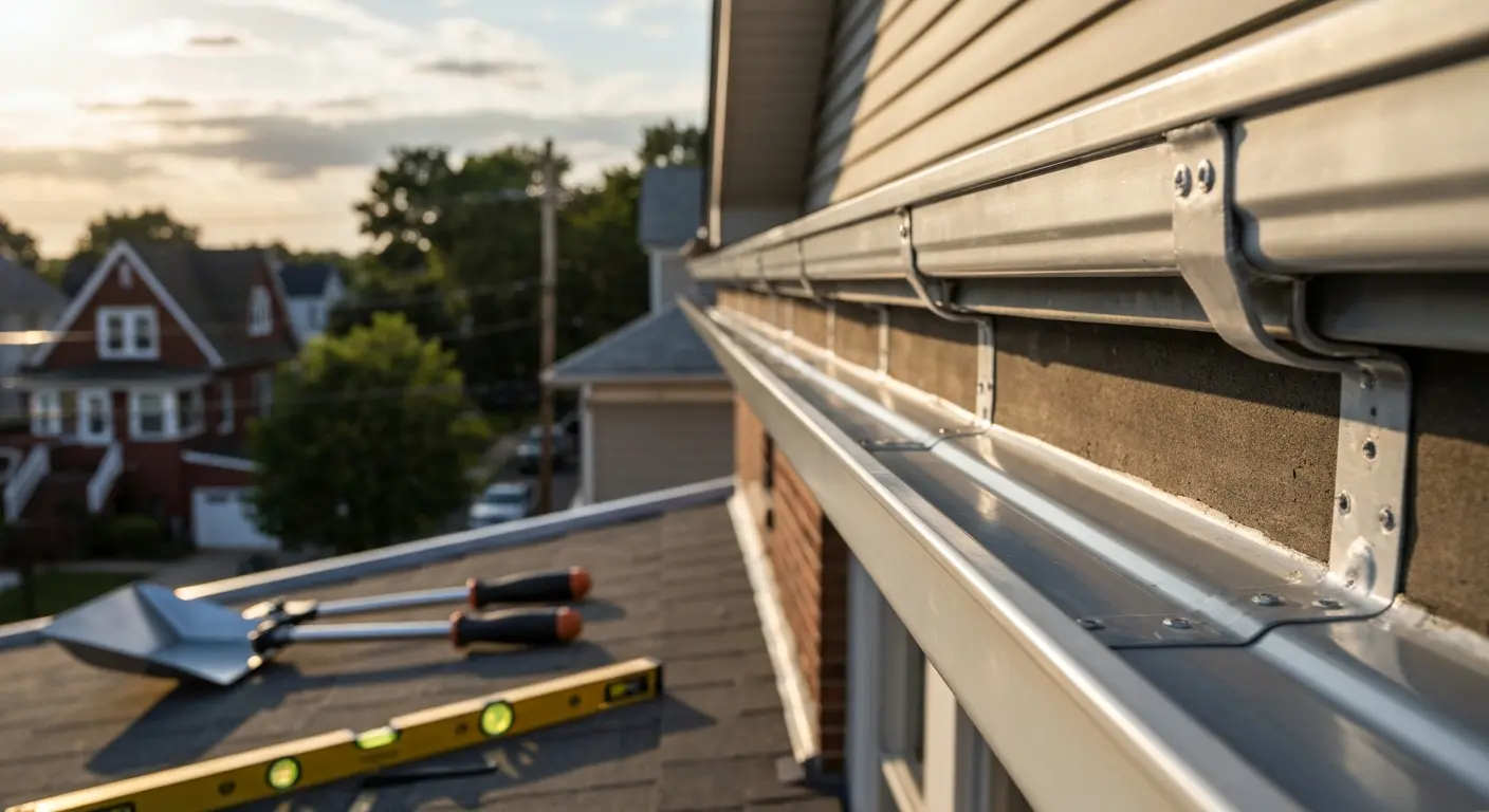 Gutter and flashing replacement