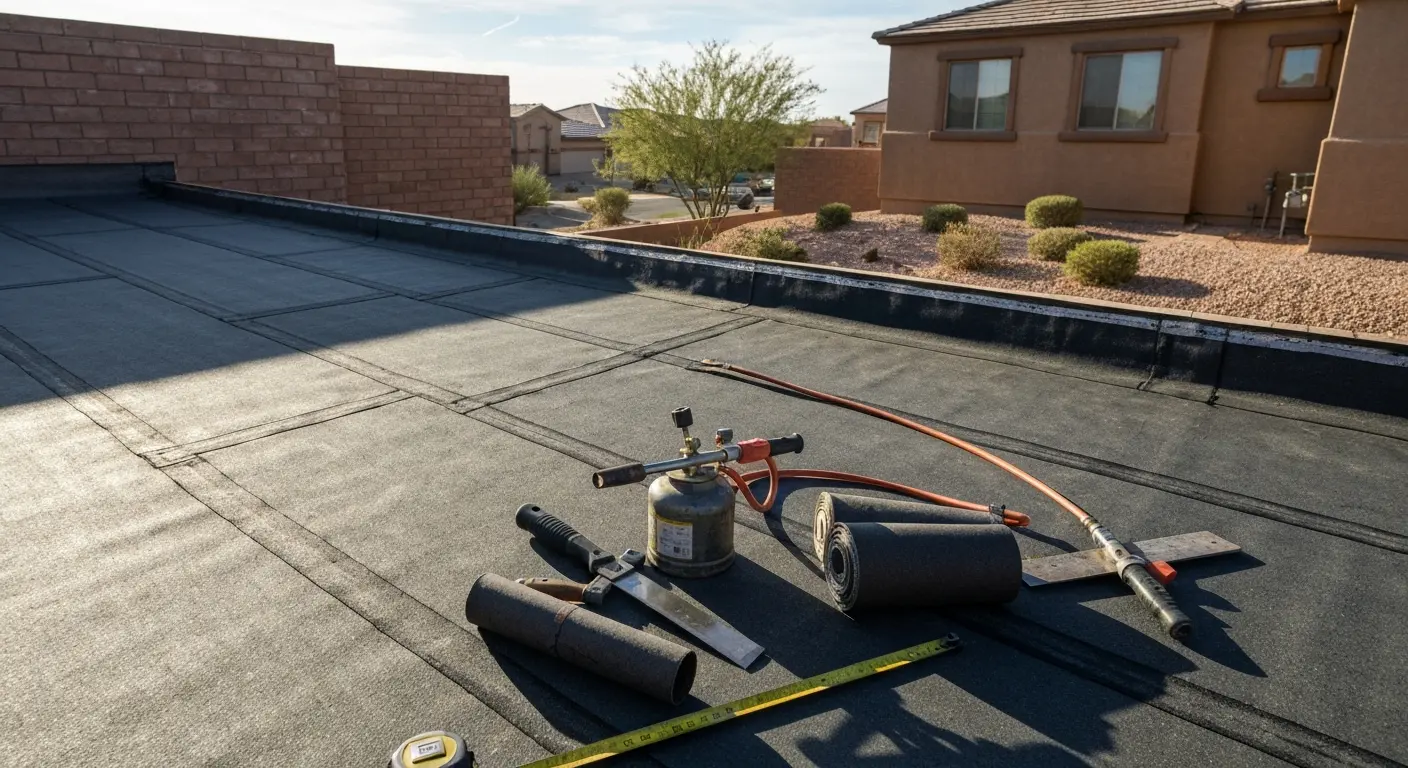 Flat roof system