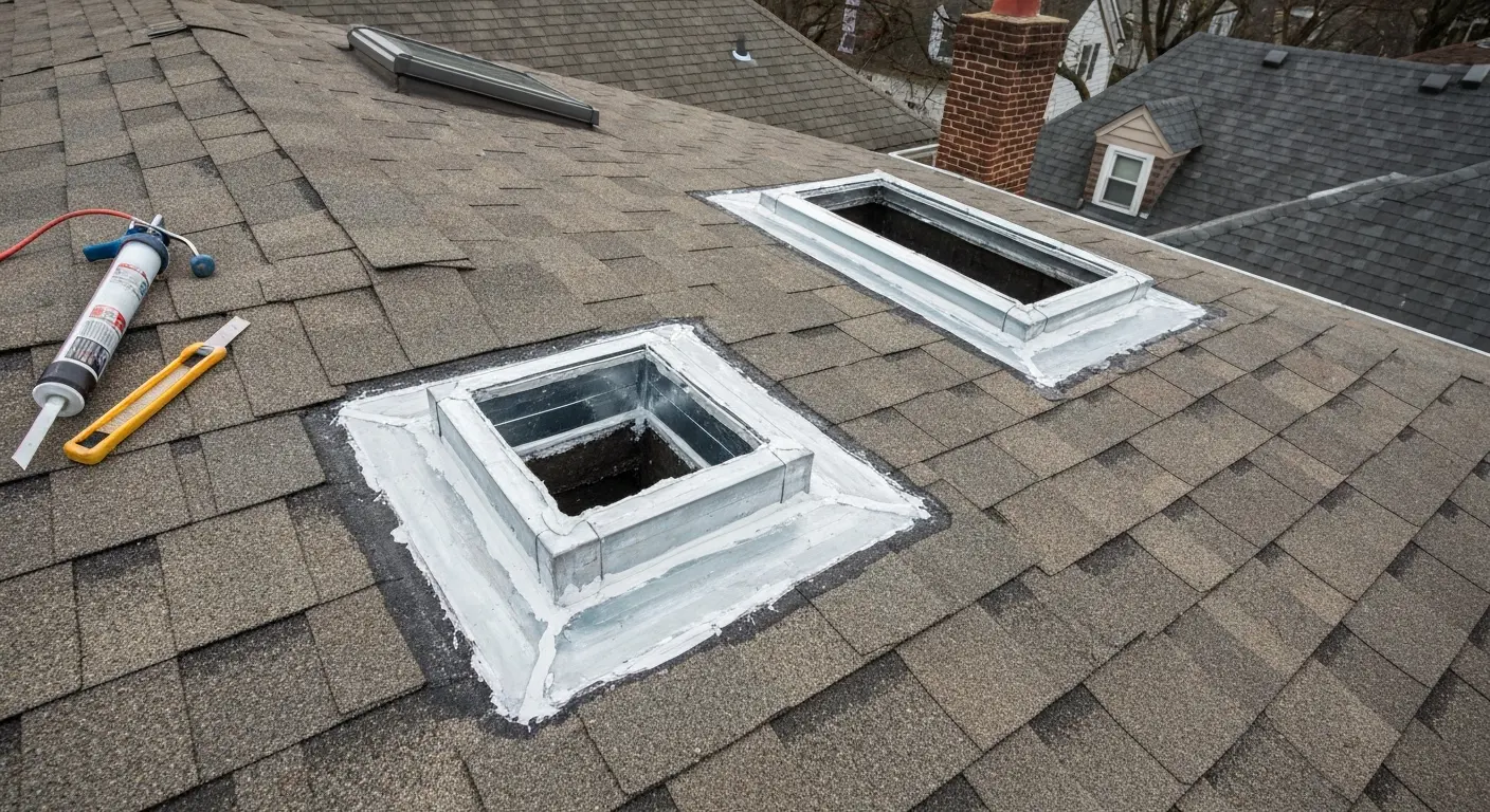 Roof flashing and penetration repair