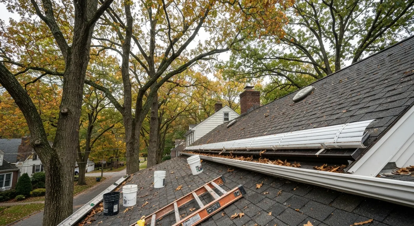 Roof maintenance and debris removal