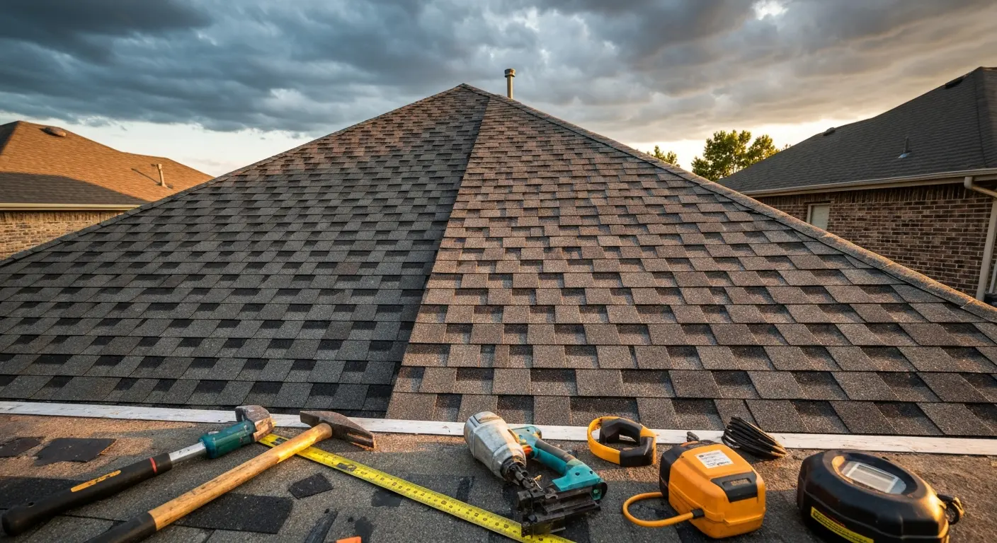 Storm damage assessment and shingle replacement