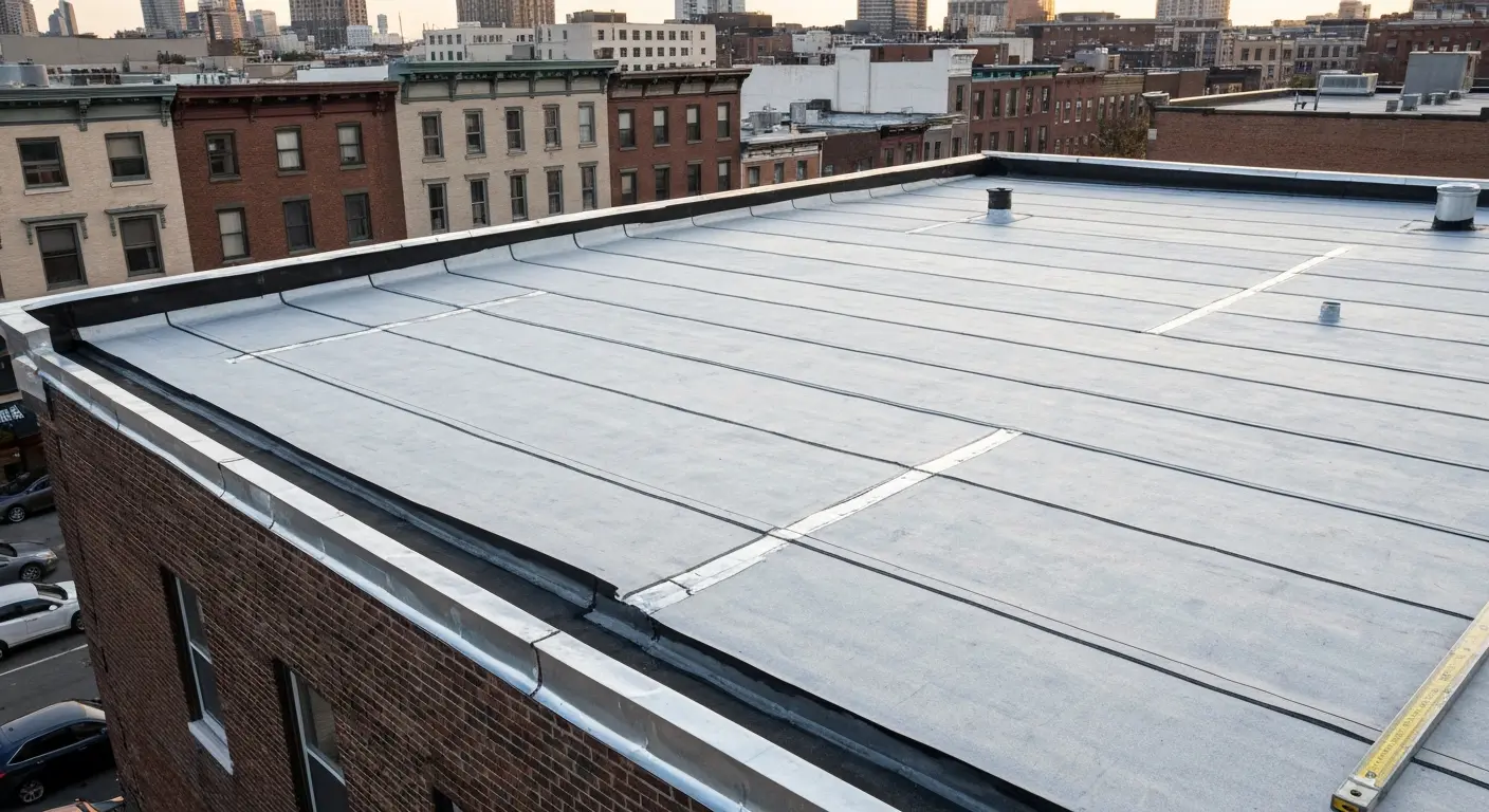 Flat roof installation