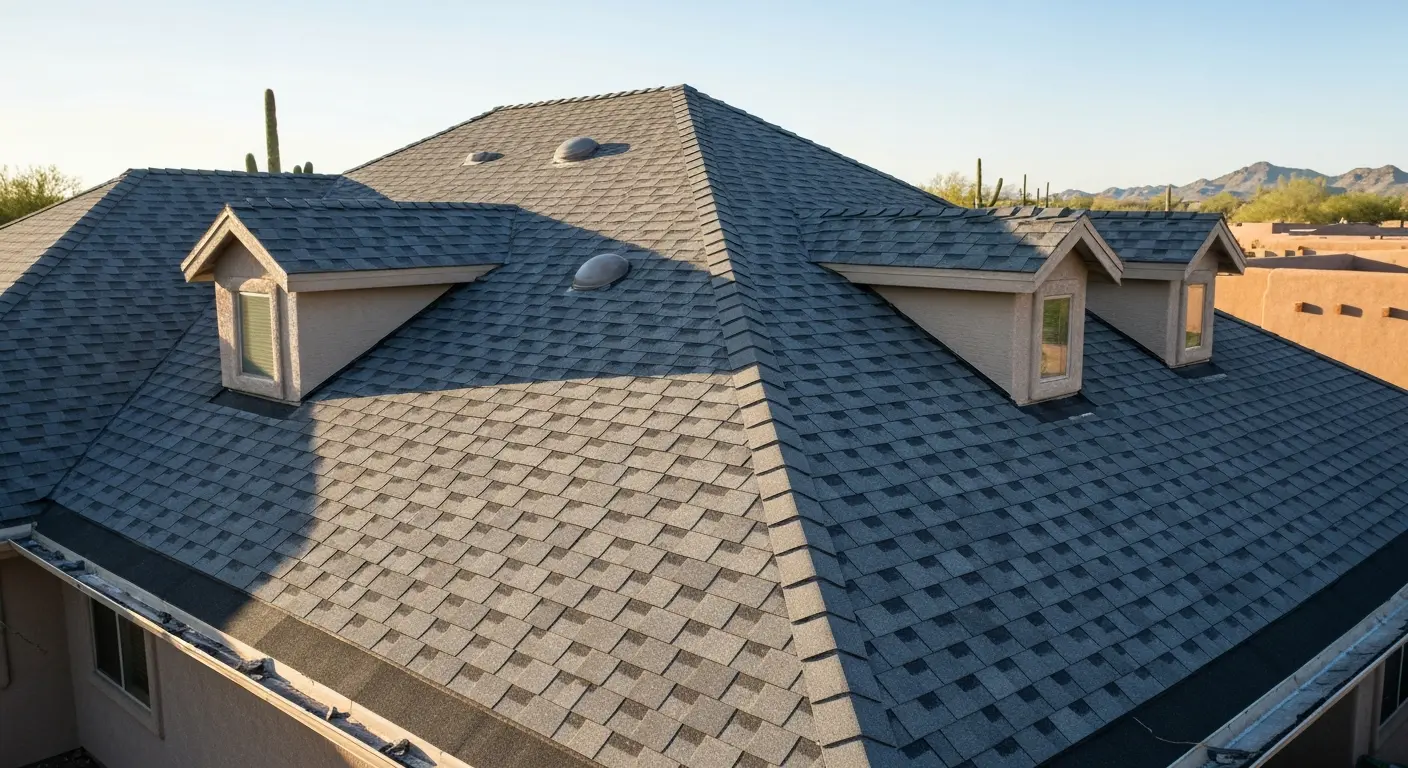 Asphalt shingle installation