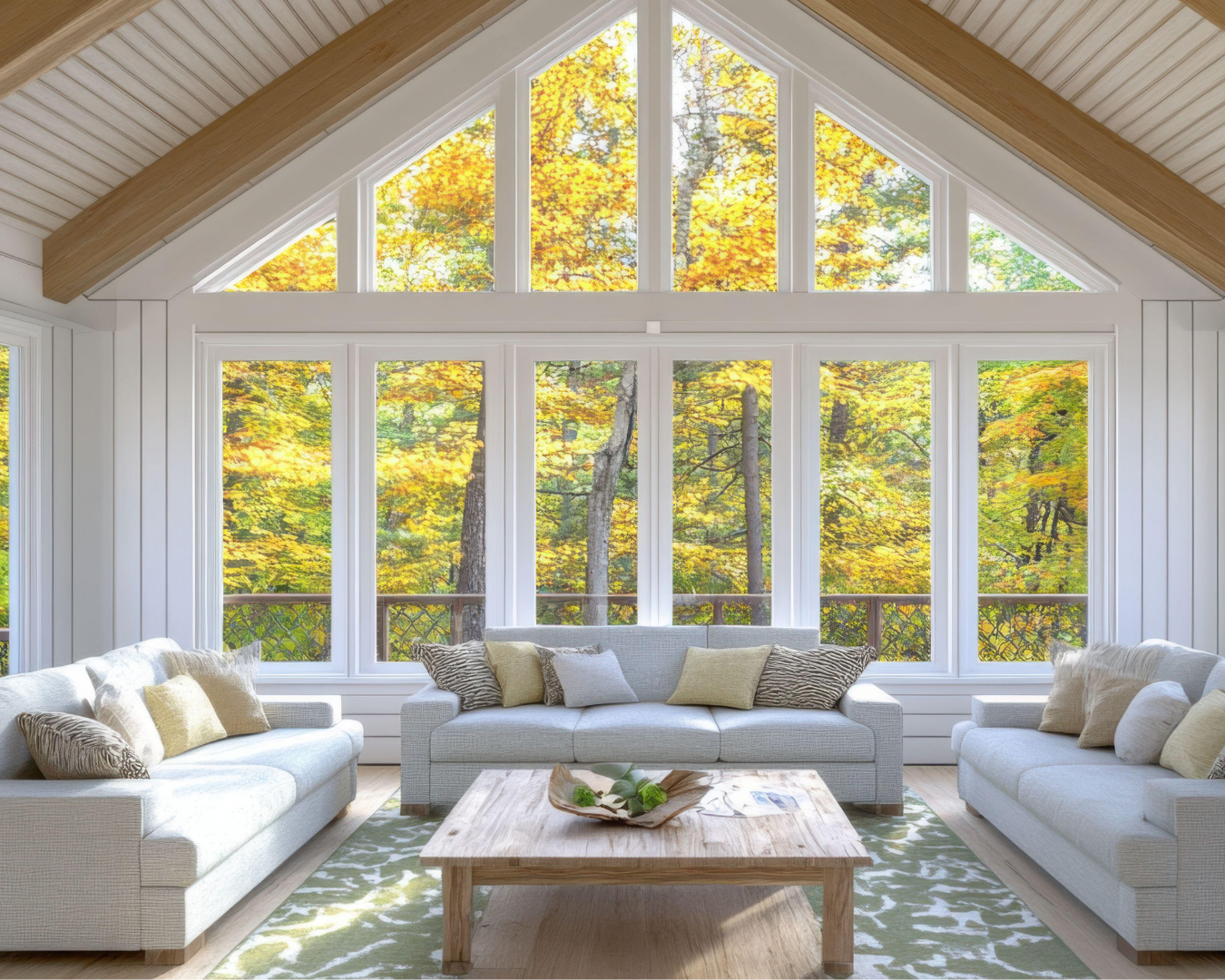 Home Addition in Fort Worth Texas Reflecting a Big Living Room