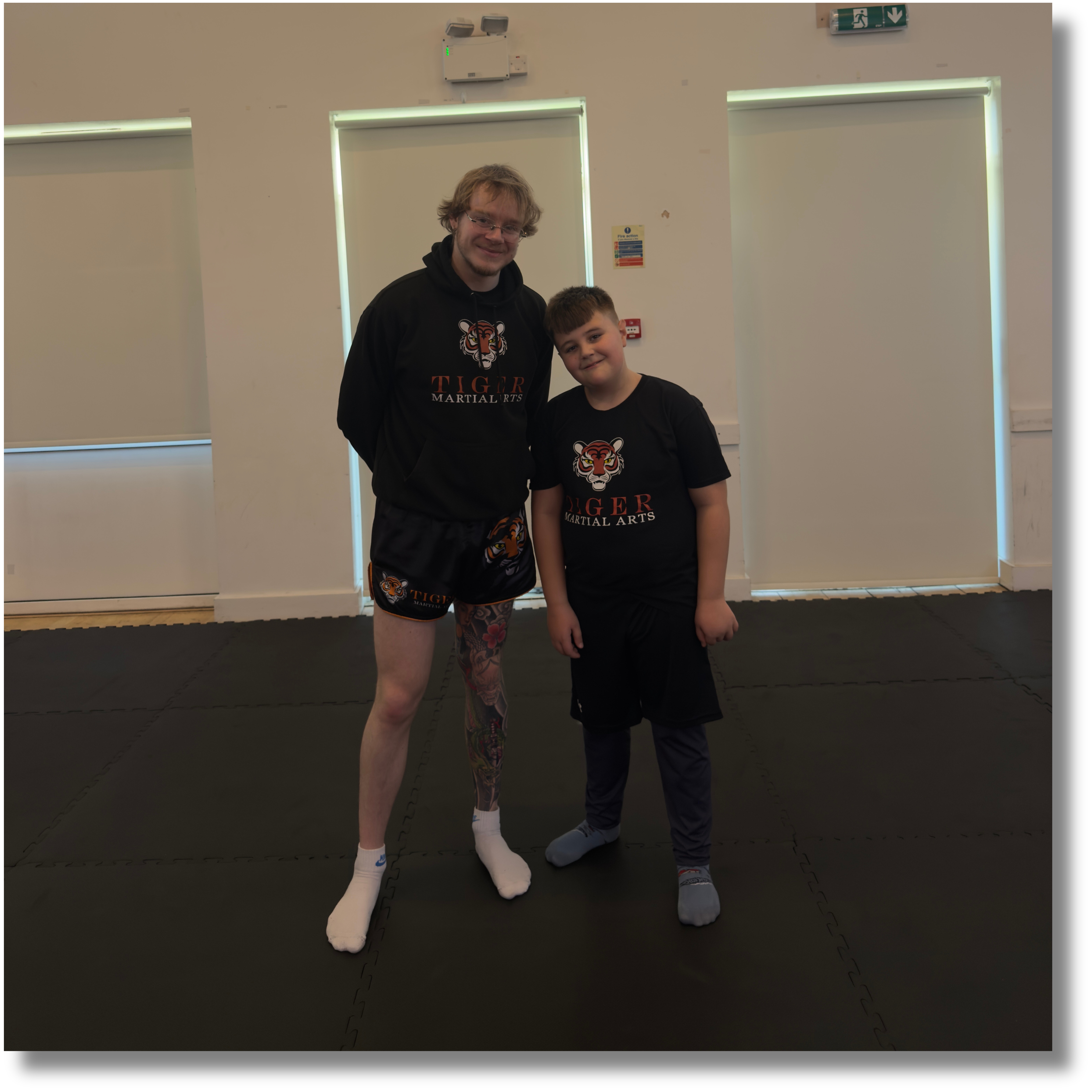 student with trainer
