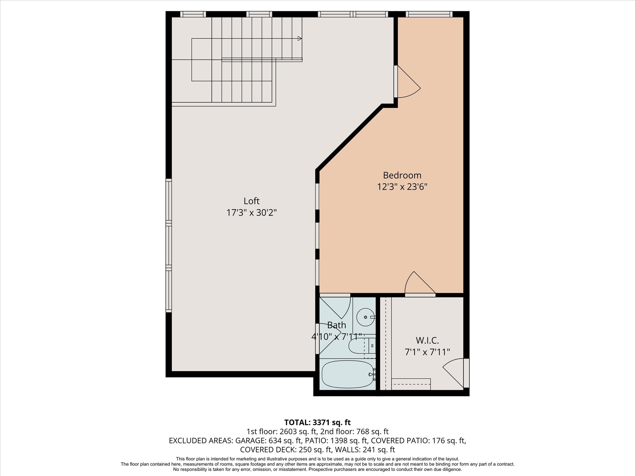 Second floor plan — game room, bedroom 4, full bath