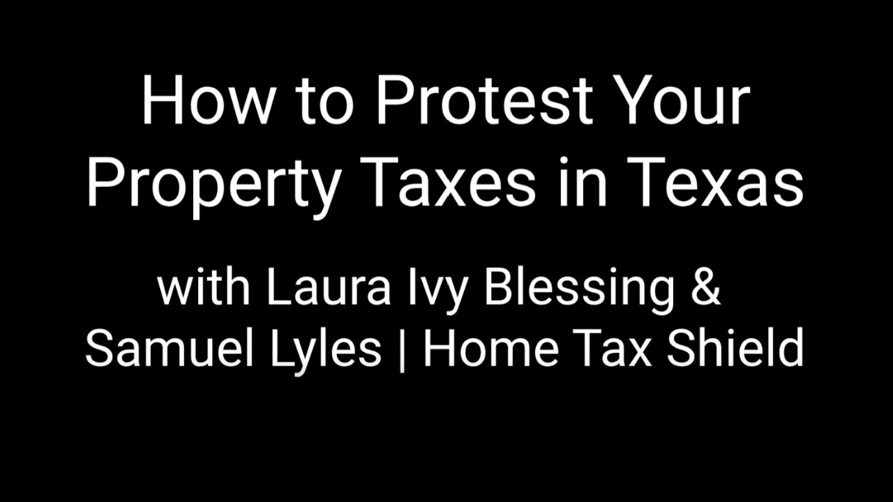 Watch the Texas property tax protest video