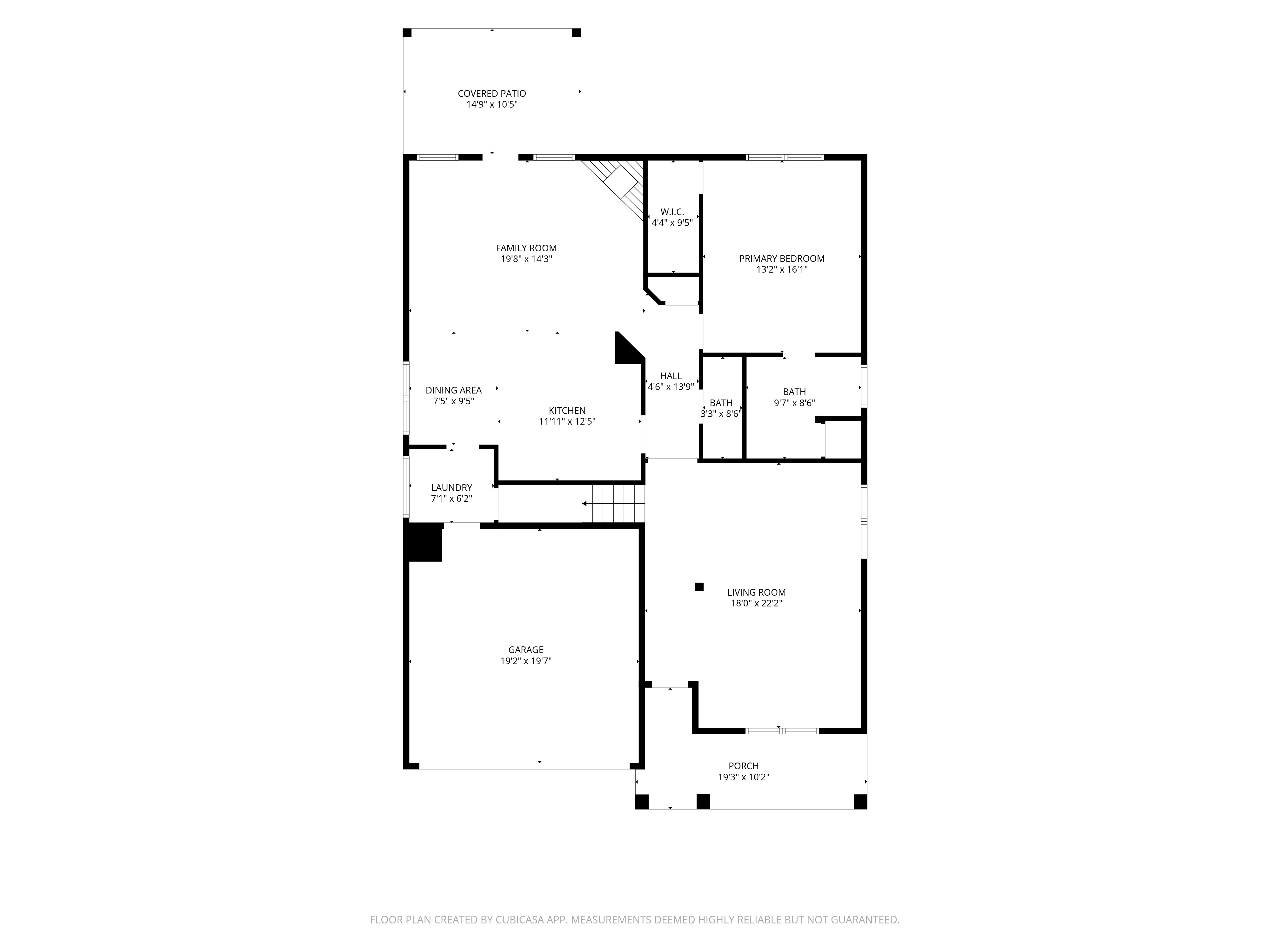 5813 Speyside Dr — 1st floor plan with dimensions