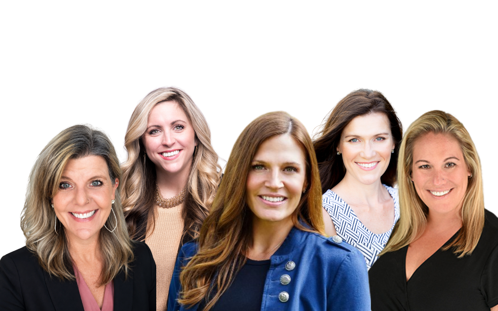 The Blessed Life Group team — Laura Blessing, Lauren Cowan, Dianne Lauzon, Rebecca Kumar, Chrystal Pardue, and Shea McBrearty