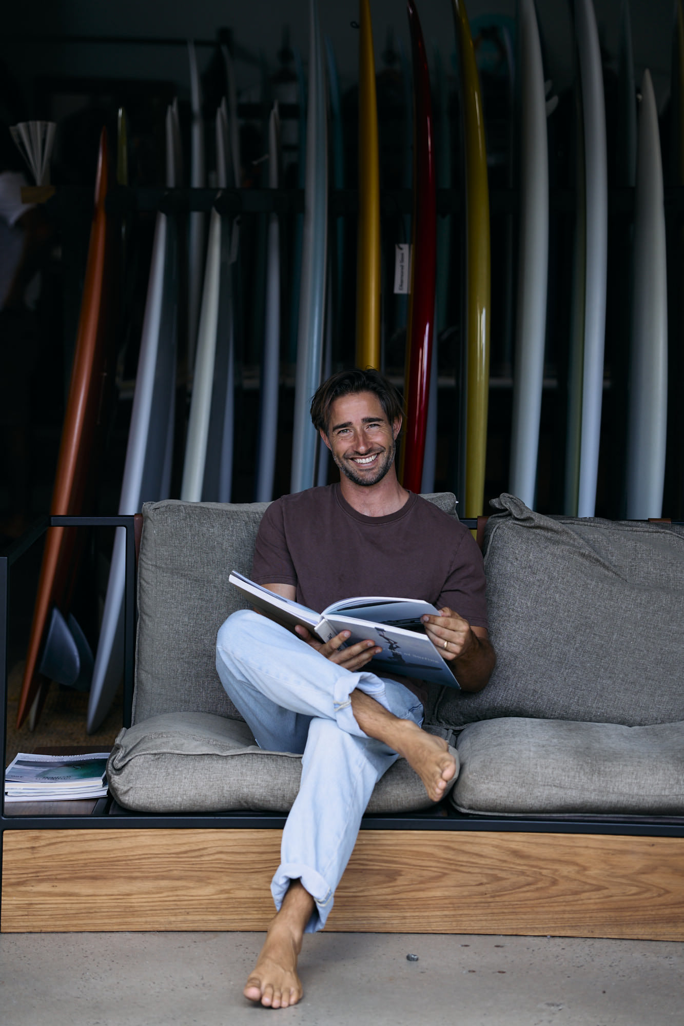 Toga, founder of Pod Byron, at home in Byron Bay