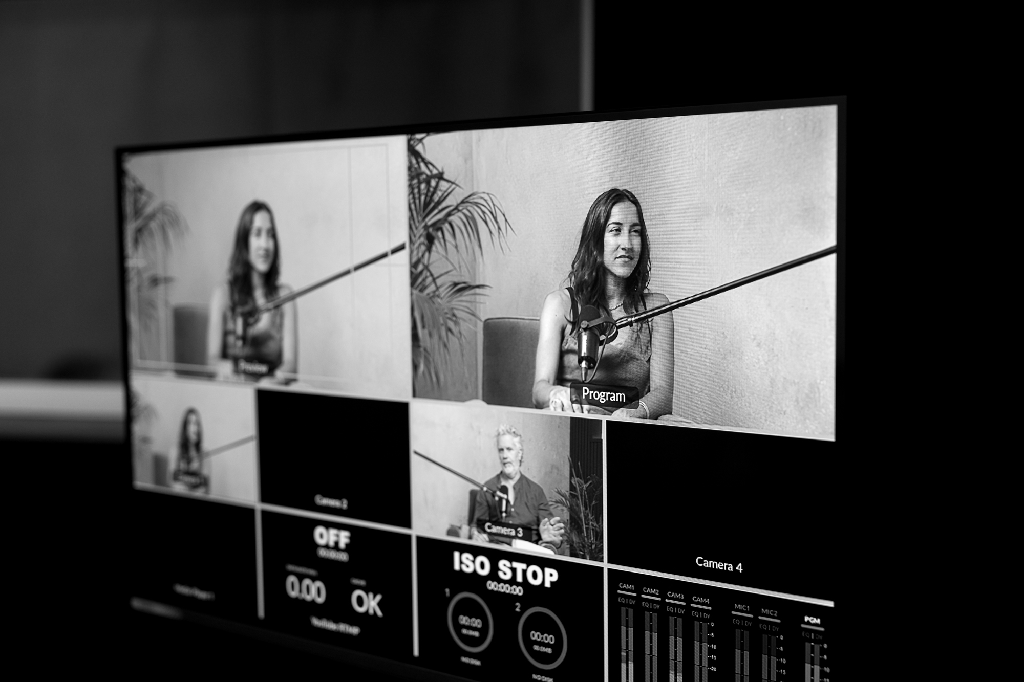 Pod Byron multi camera program monitor
