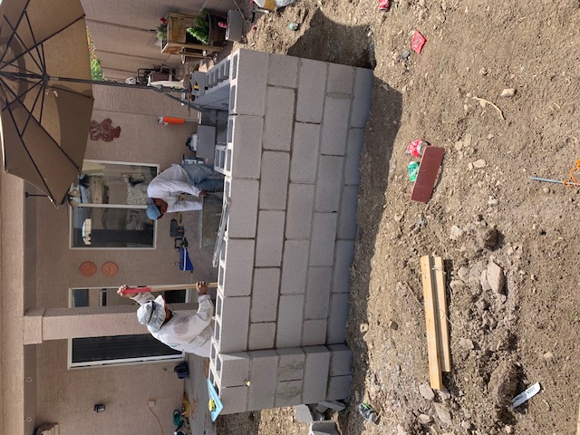 Travertine paver installation Tempe Scottsdale