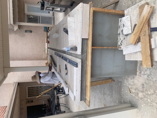 Finished outdoor BBQ kitchen Tempe Arizona