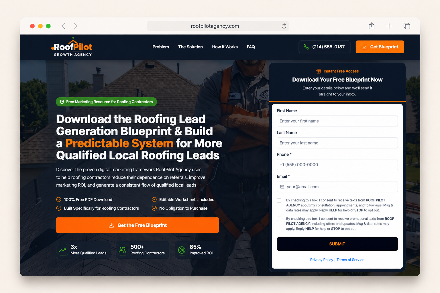 RoofPilot — Lead Generation Funnel