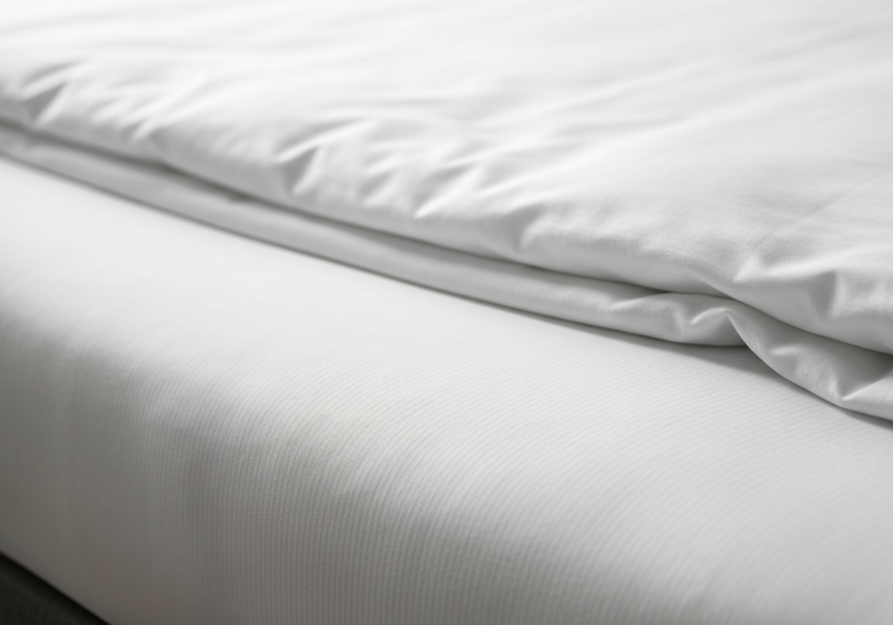 Detailed luxury bedding inspection texture