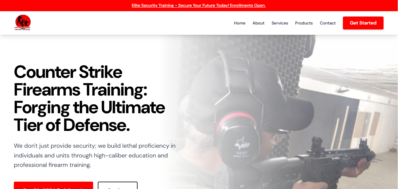 Counter Strike Website Homepage