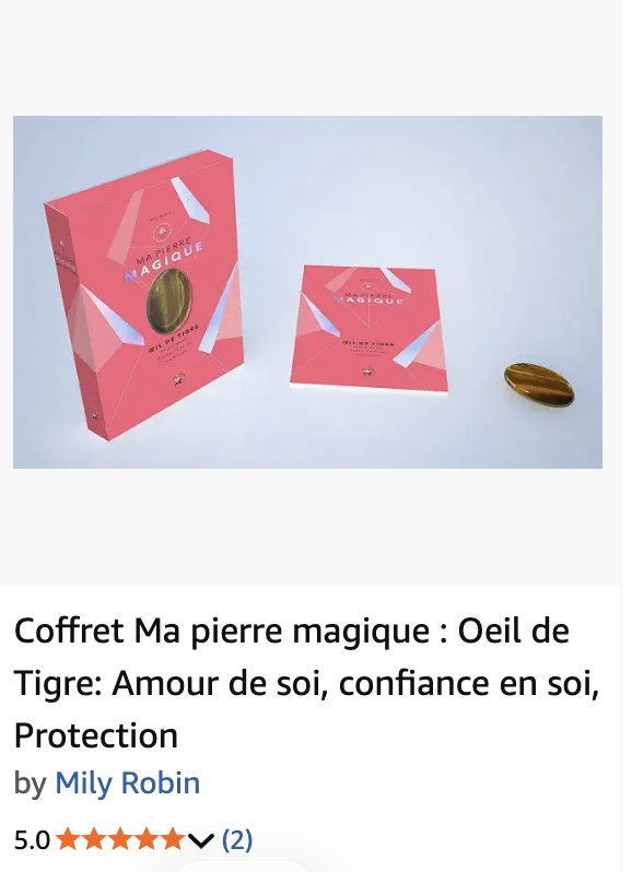 Avis Amazon sur un livre de Mily Robin