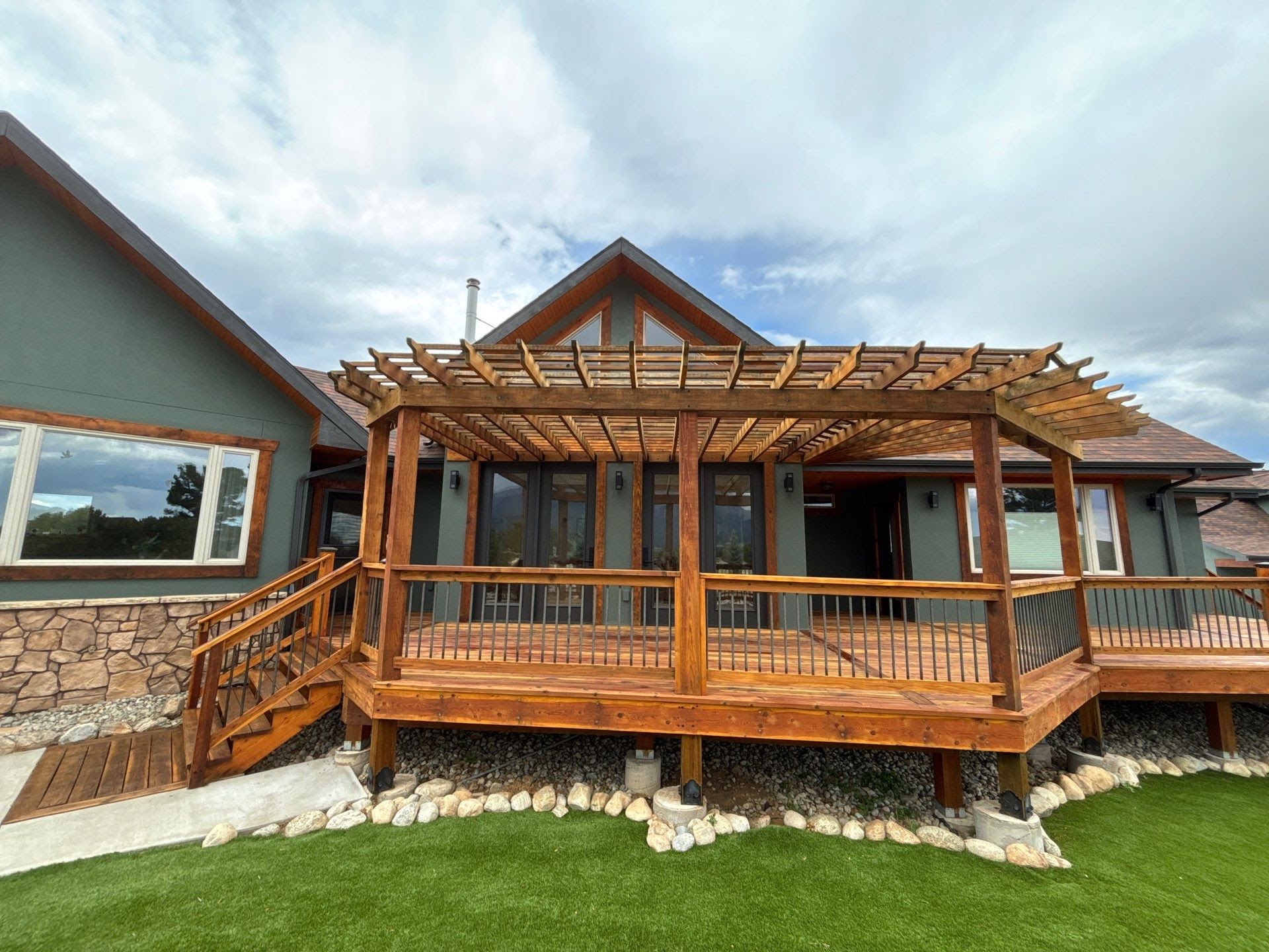 Deck & Exterior Wood Staining project by Mountain Man Painting in Colorado