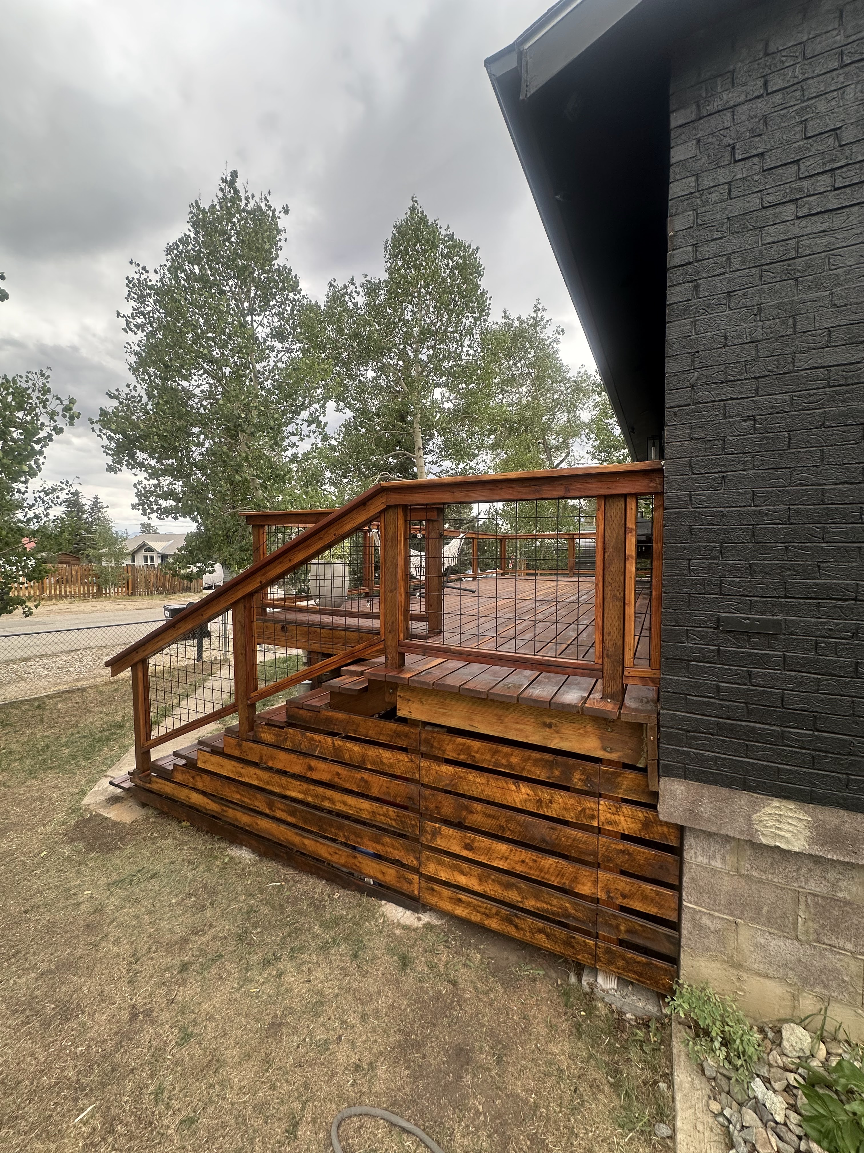 Deck & Exterior Wood Staining project by Mountain Man Painting in Colorado