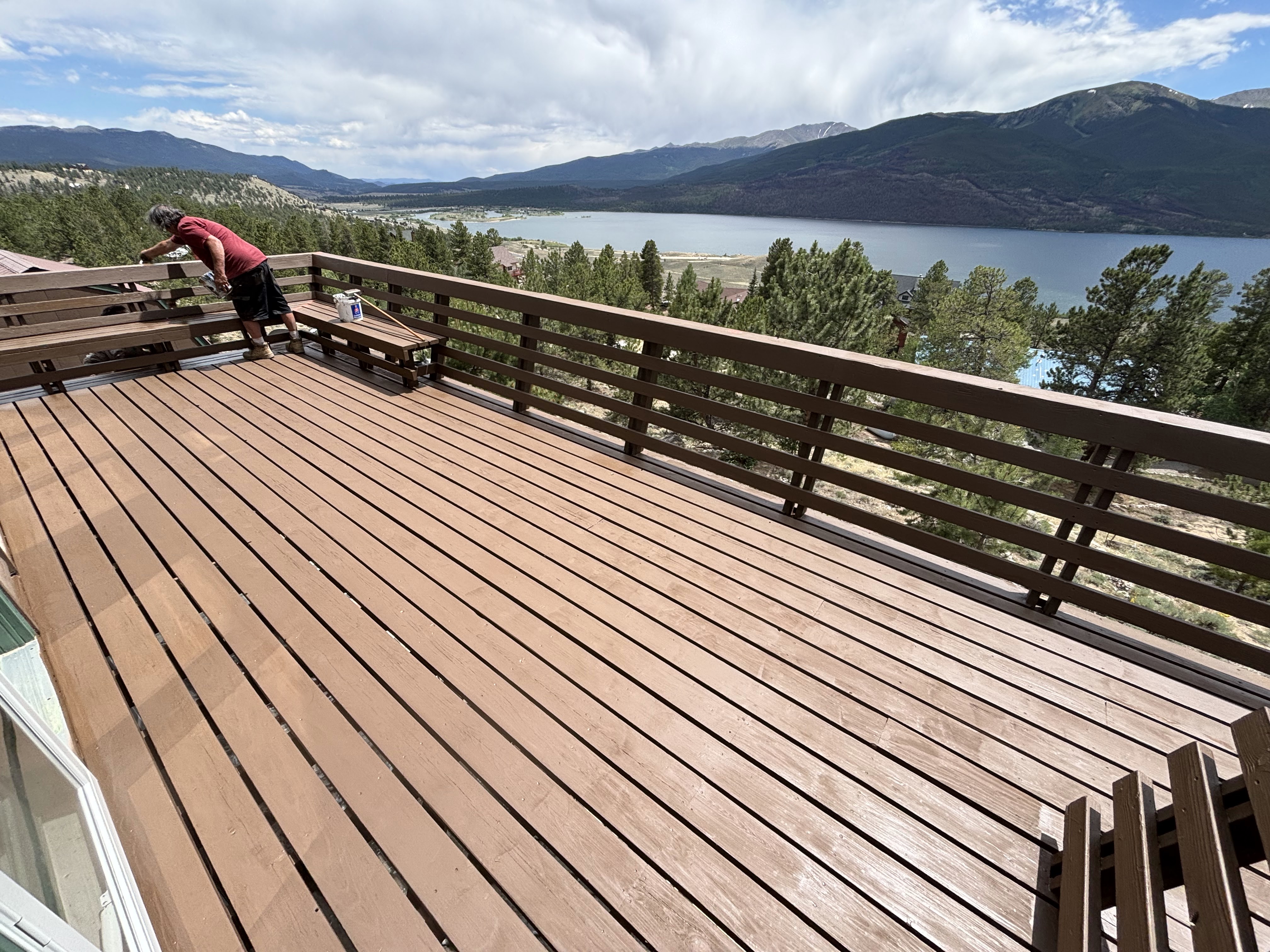 Deck & Exterior Wood Staining project by Mountain Man Painting in Colorado