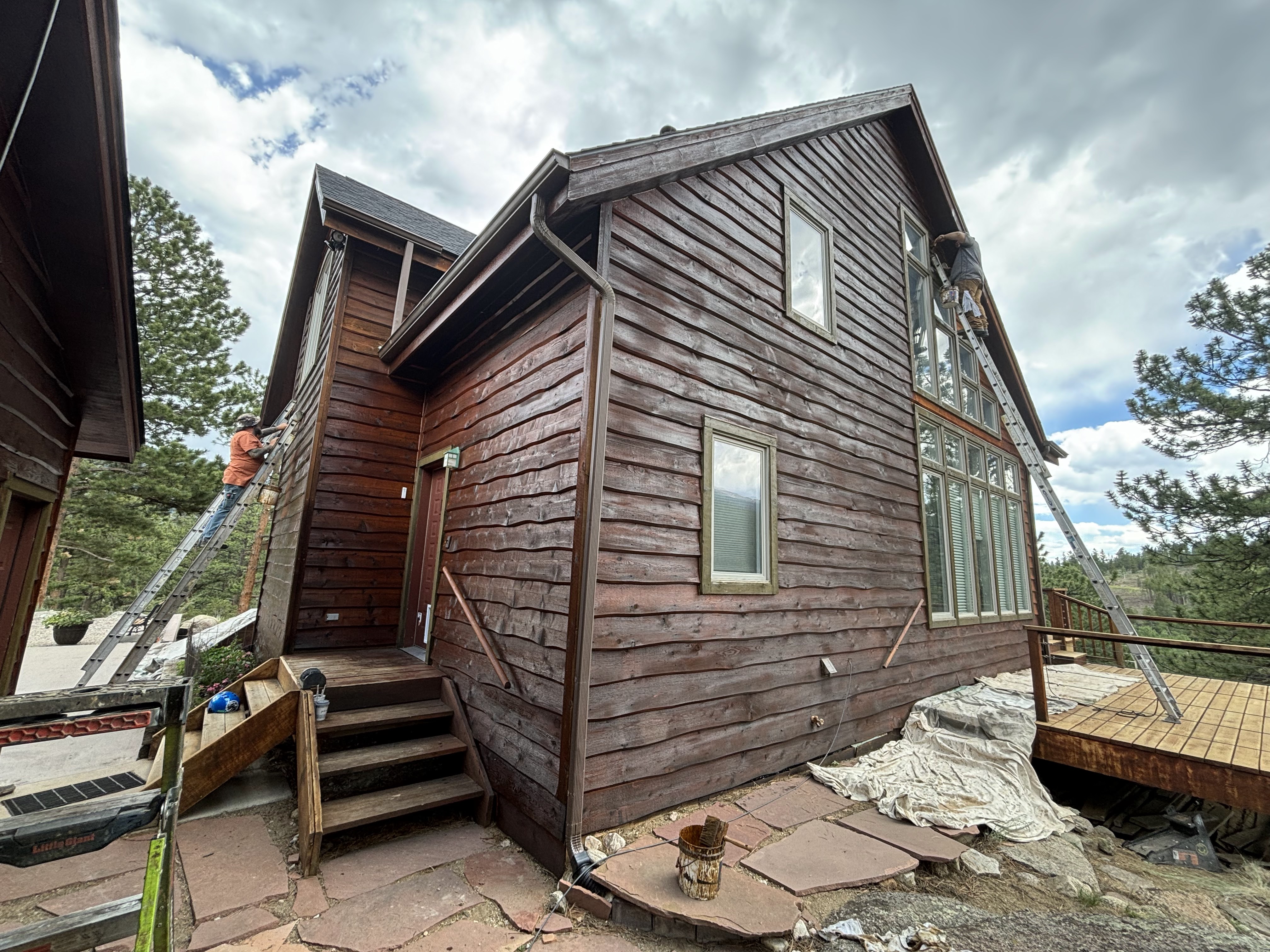 Deck & Exterior Wood Staining project by Mountain Man Painting in Colorado