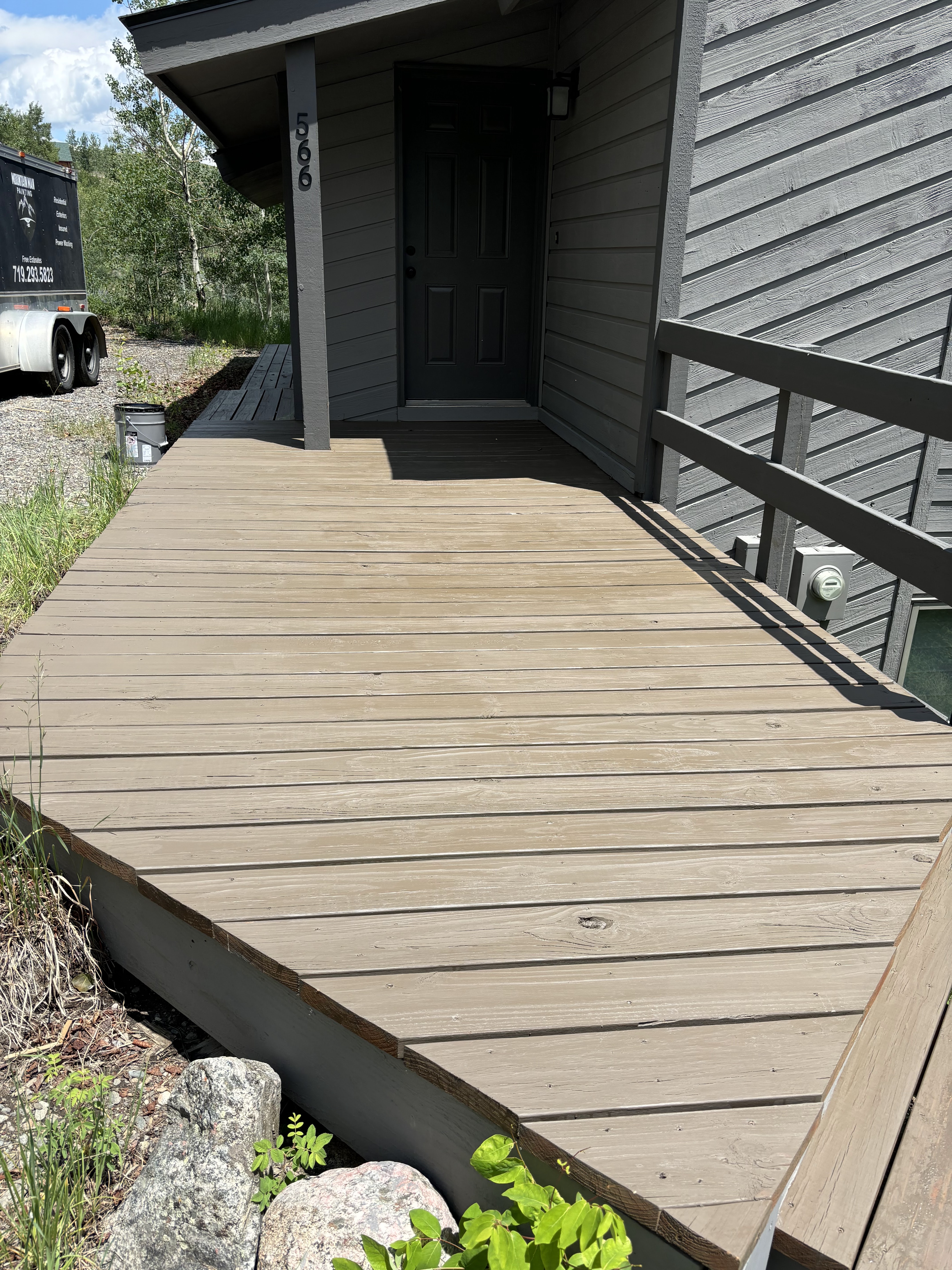 Deck & Exterior Wood Staining project by Mountain Man Painting in Colorado