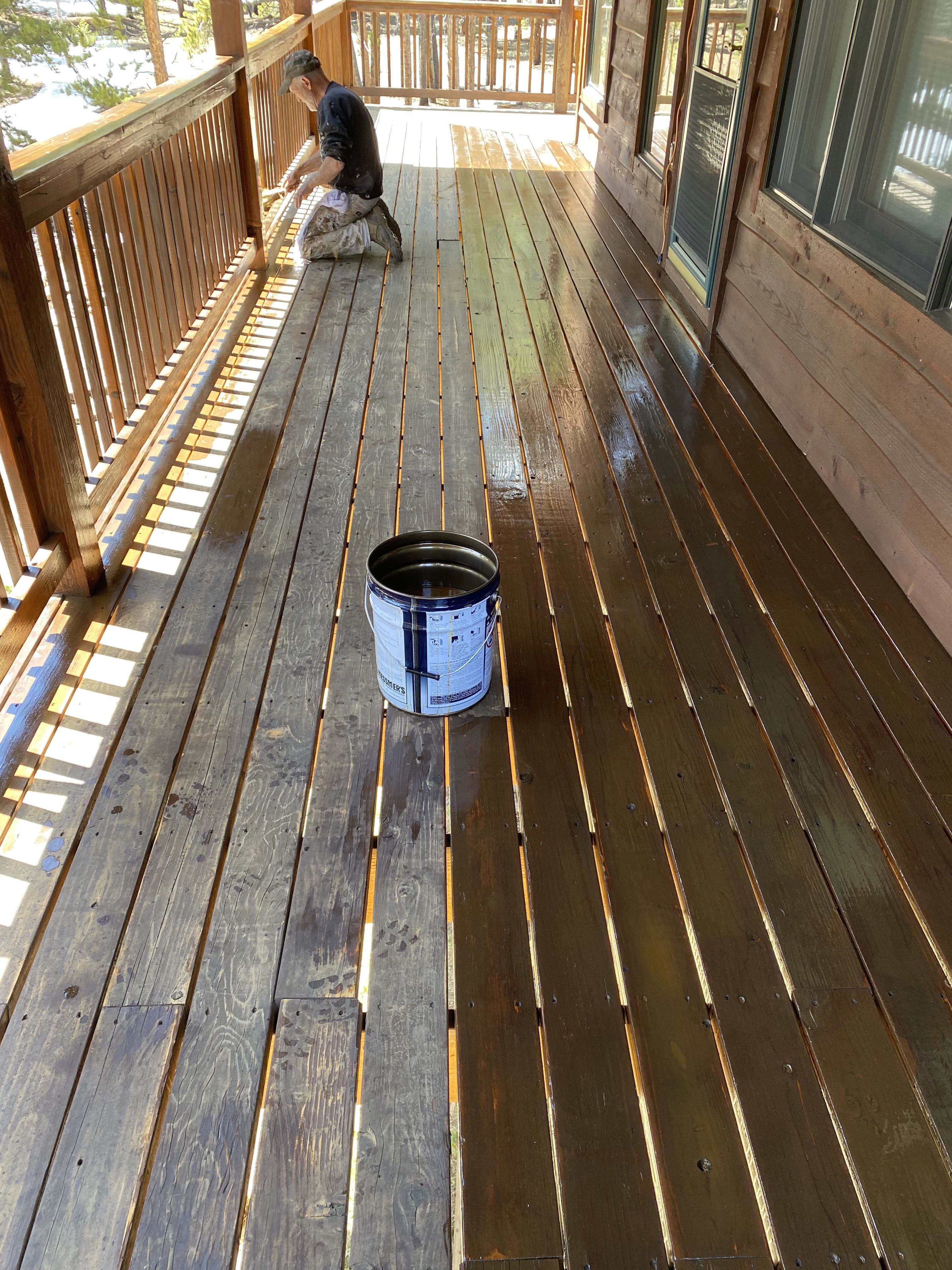 Deck & Exterior Wood Staining project by Mountain Man Painting in Colorado