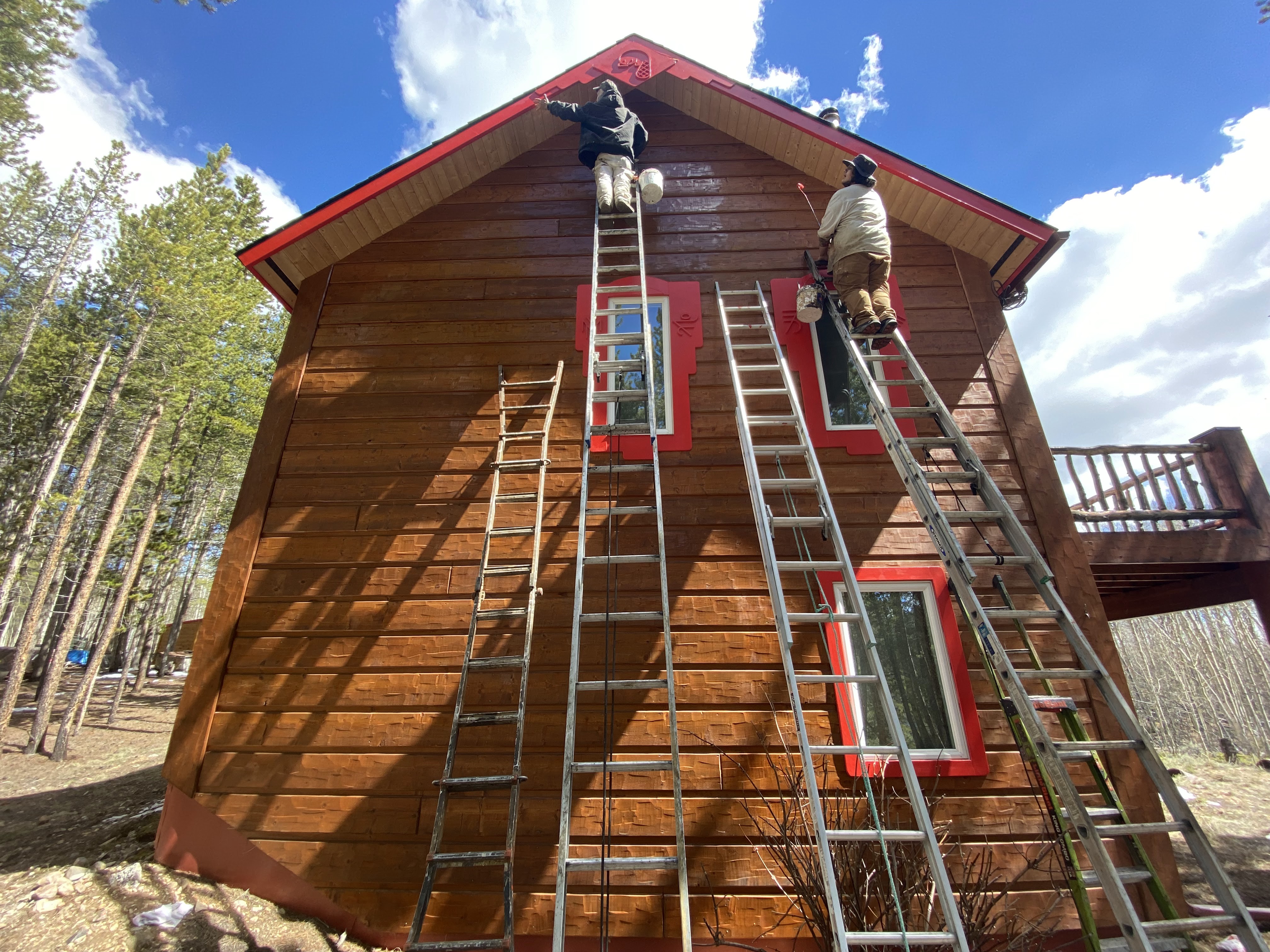 Deck & Exterior Wood Staining project by Mountain Man Painting in Colorado