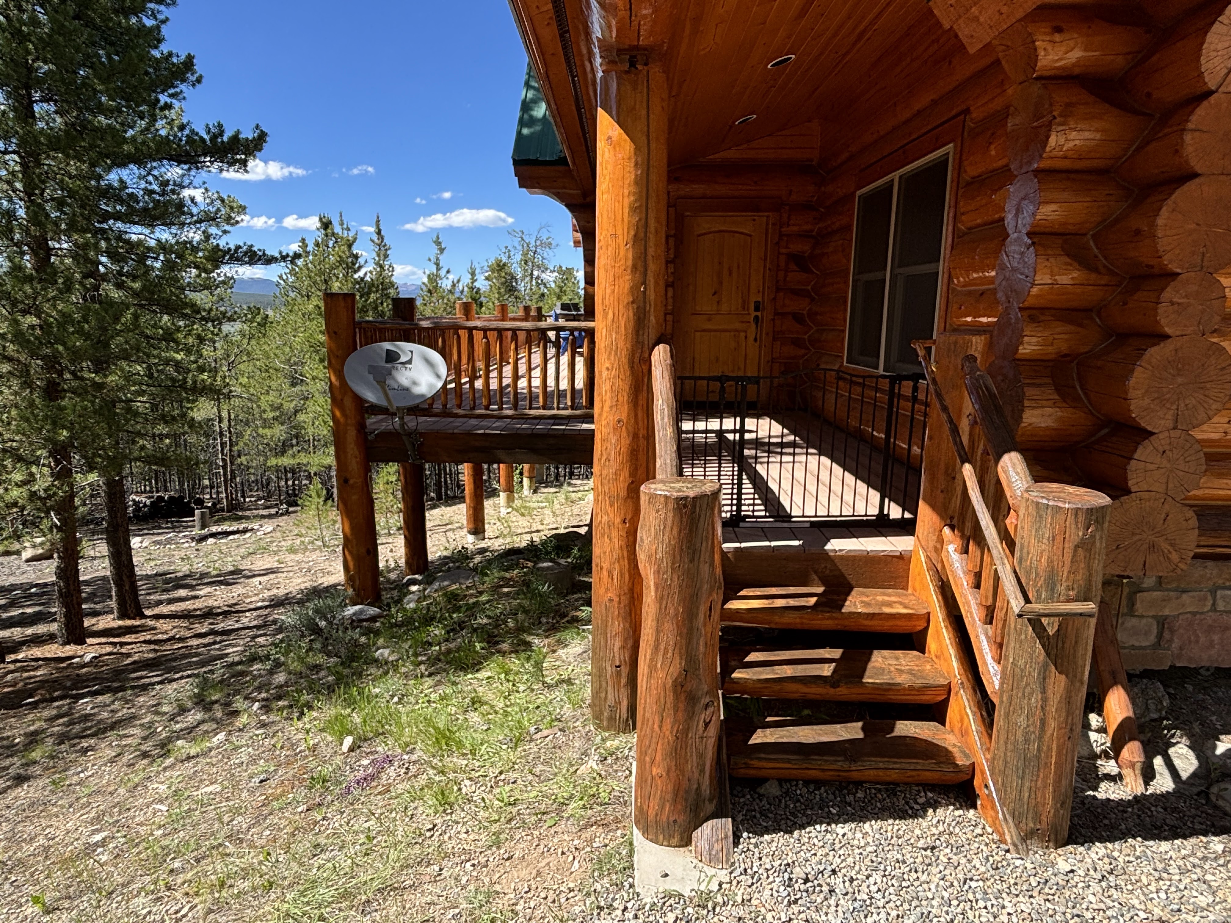 Log Home Staining & Restoration project by Mountain Man Painting in Colorado