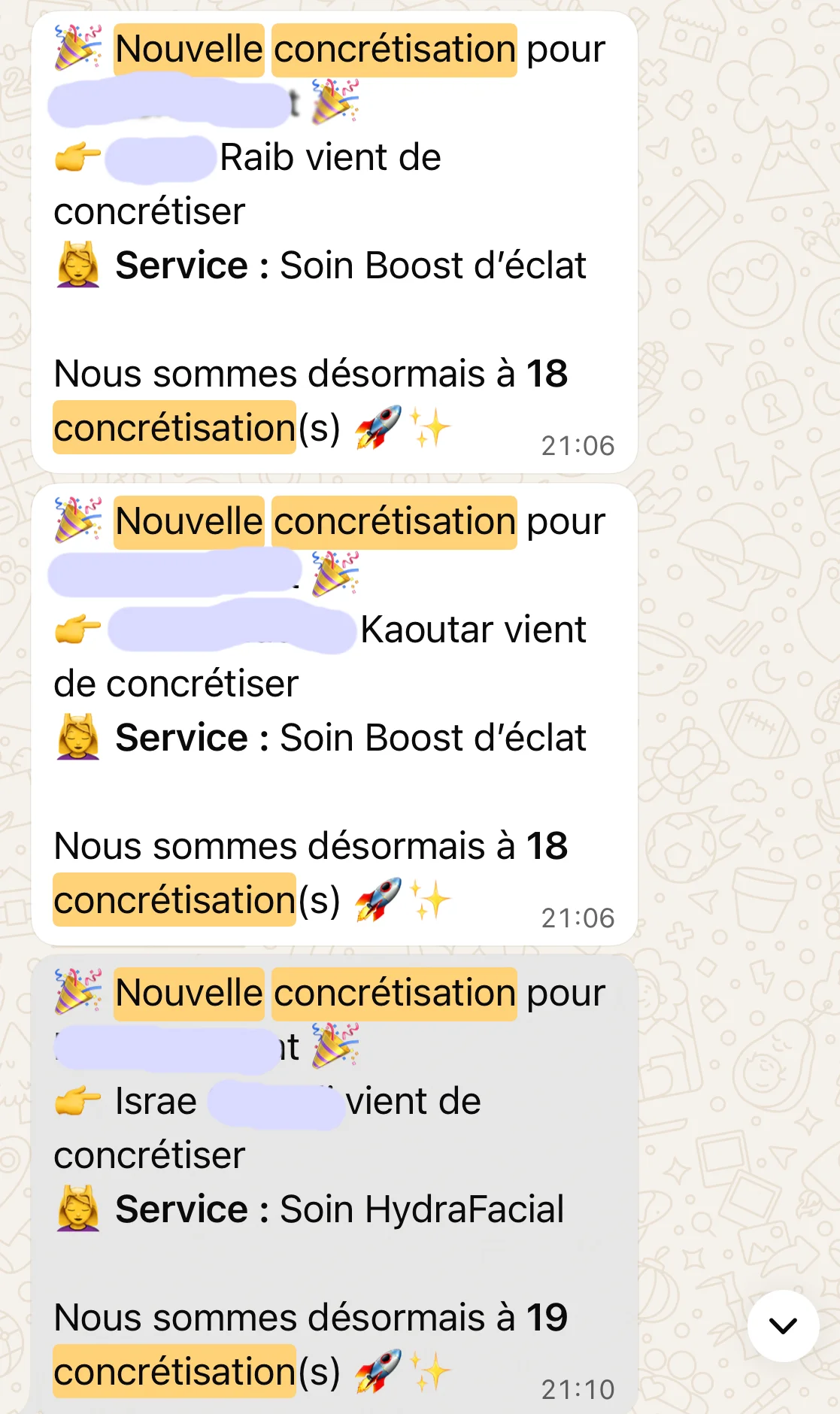 Résultat Client
