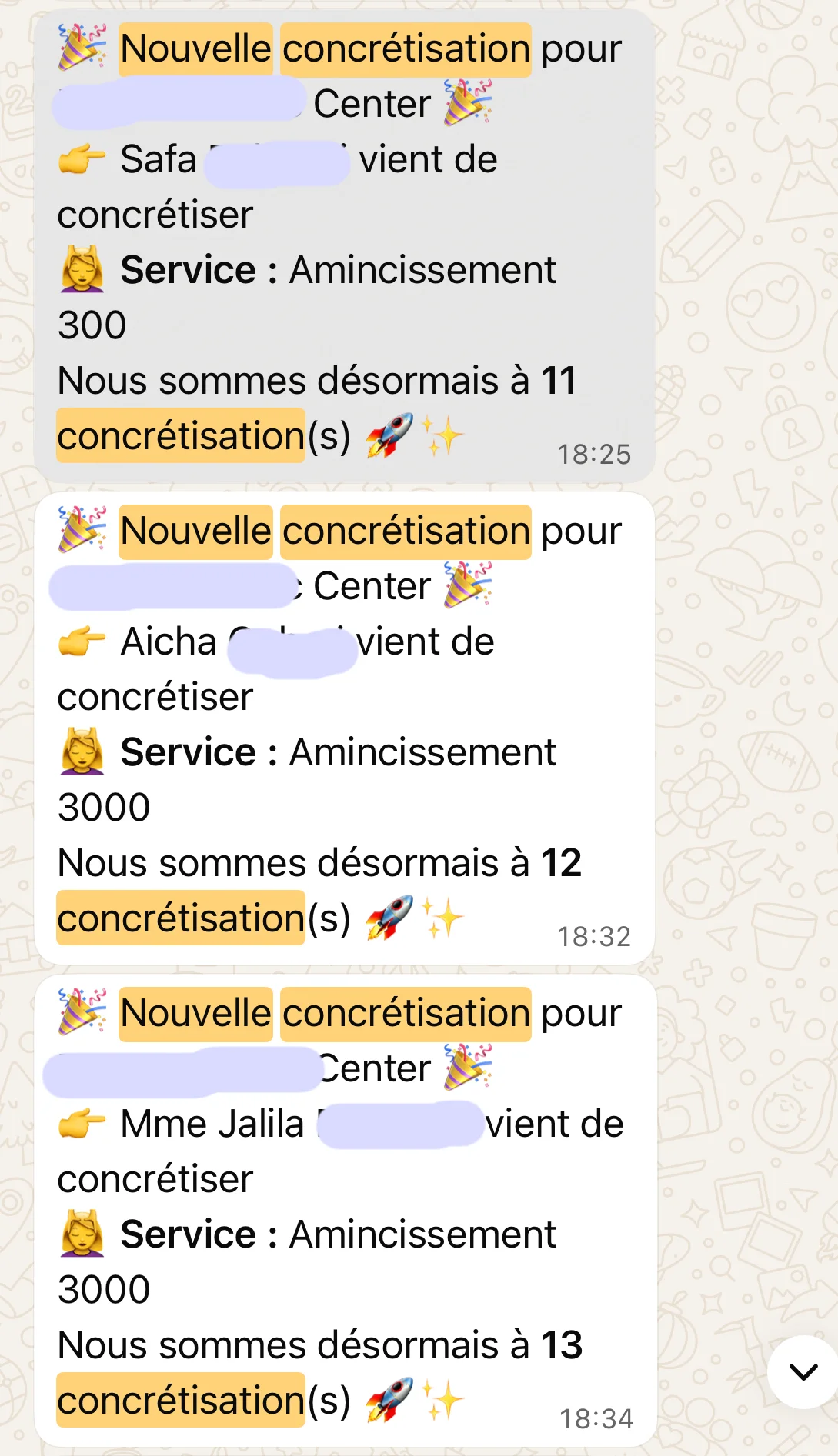 Résultat Client