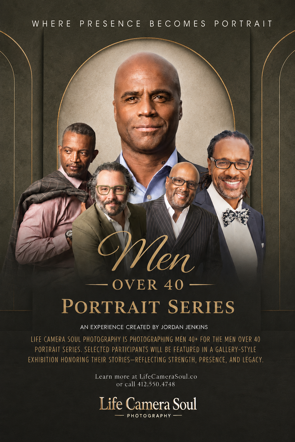 Men Over 40 Portrait Series promotion by Life Camera Soul Photography