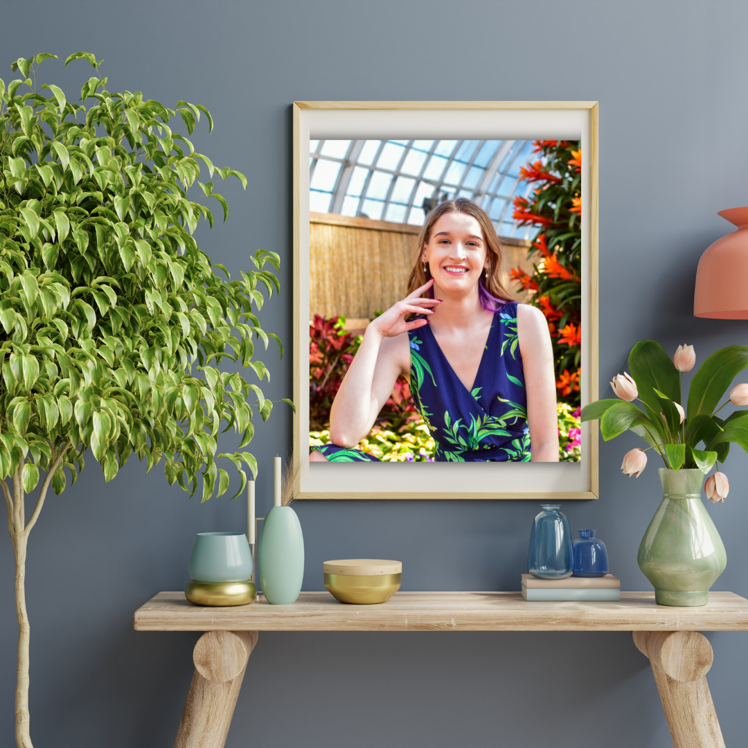 Senior portrait wall art by Life Camera Soul Photography