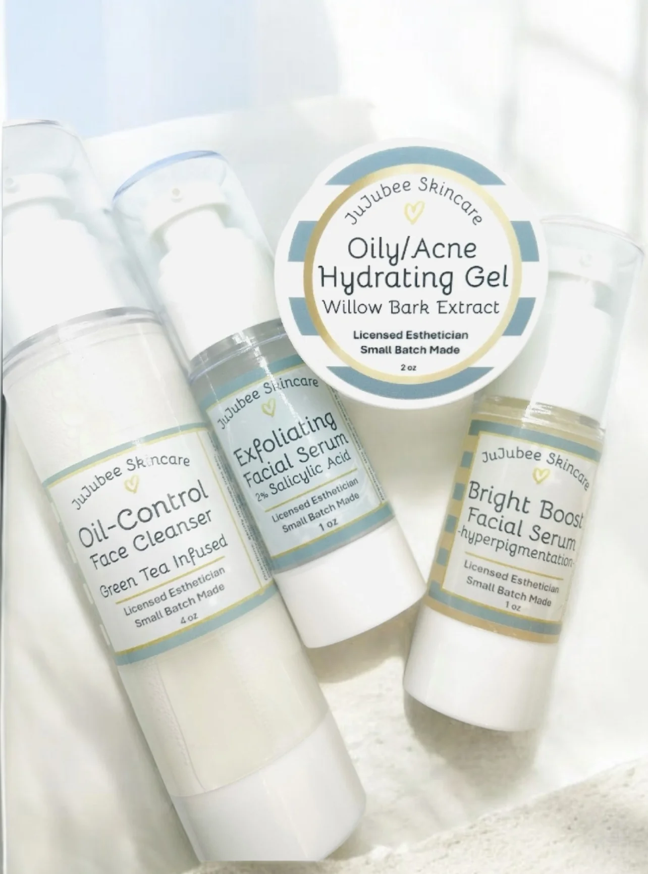 Skincare Bundle for Oily Acne-Prone Skin by JuJubee Skincare