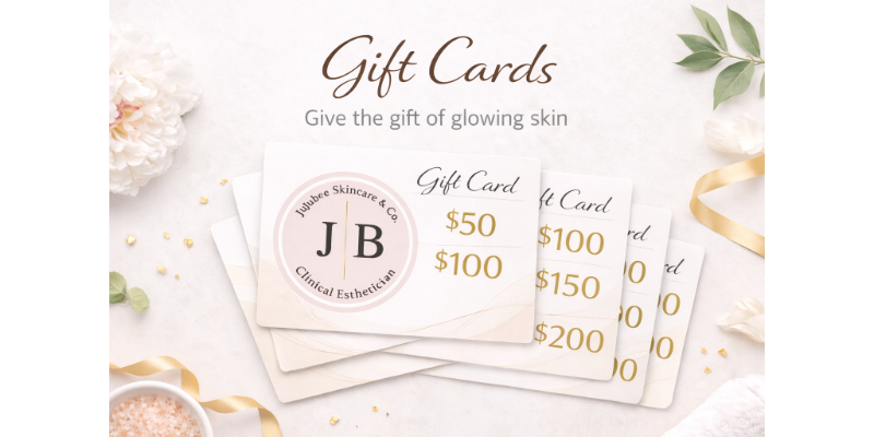 JuJubee Skincare luxury skincare gift certificate for full treatment experience
