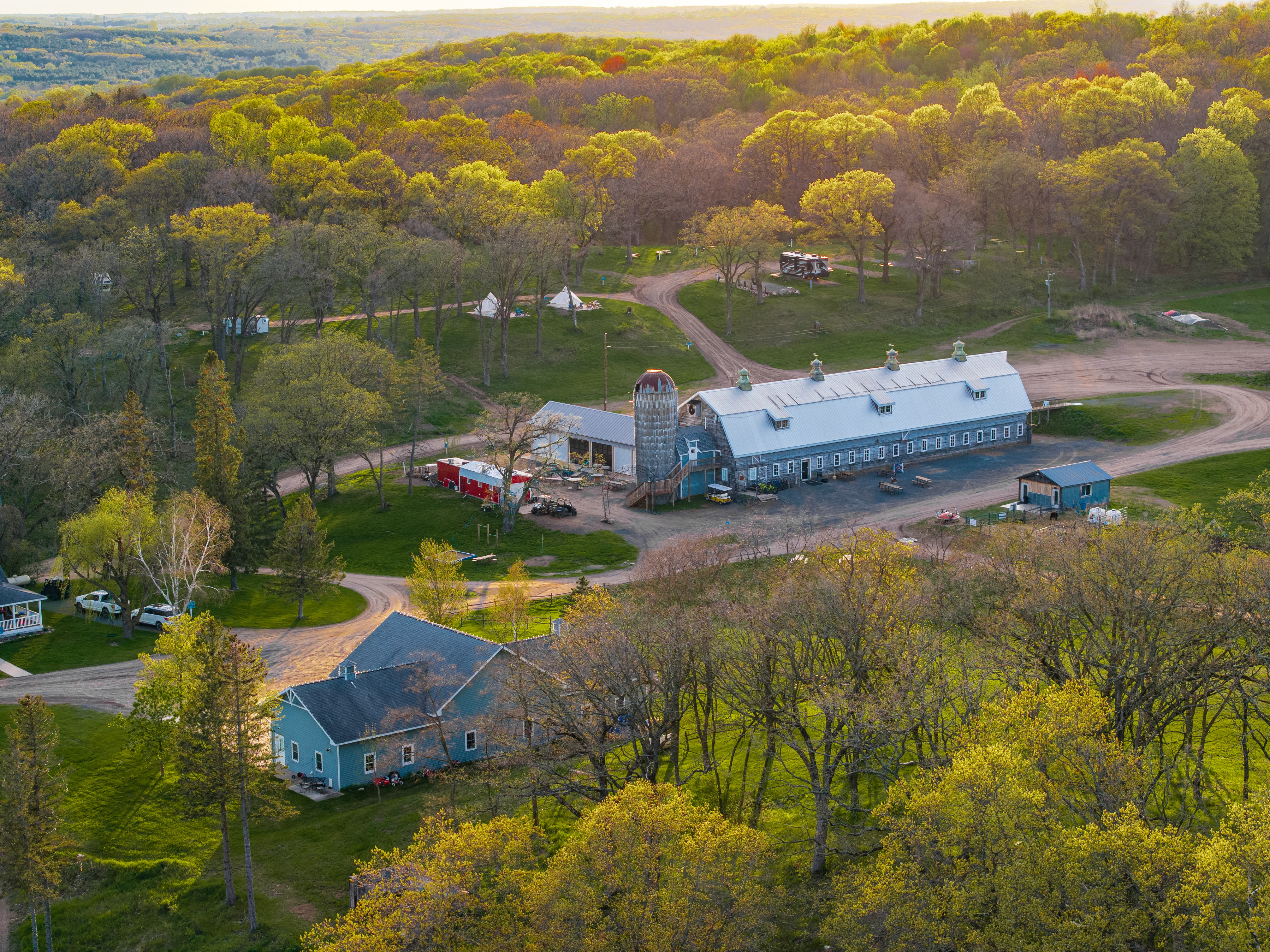 Big Rock Creek — aerial view of the St. Croix Valley