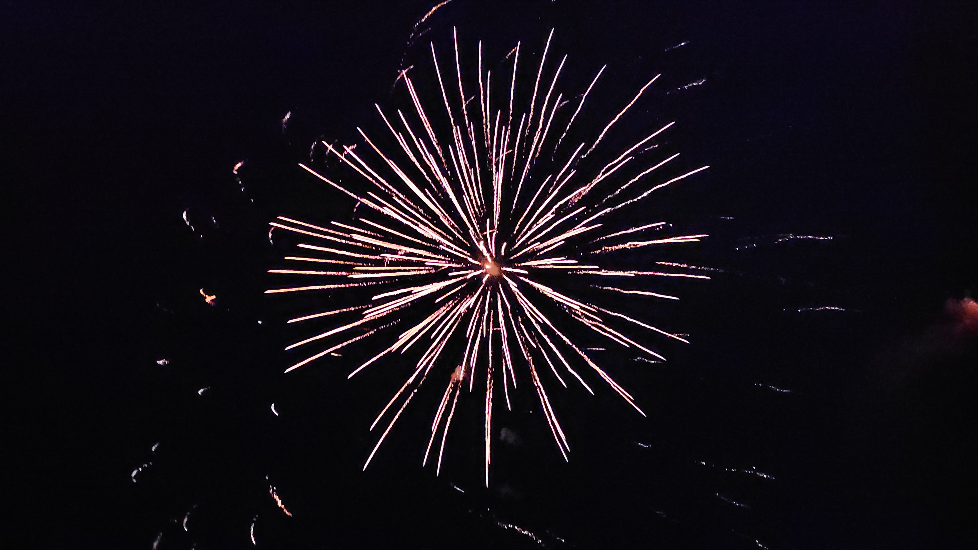 Fireworks over Big Rock Creek on the 4th of July