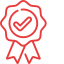 Blue ribbon quality icon