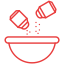 Salt and pepper shakers icon