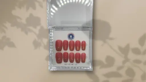 a nail box with design