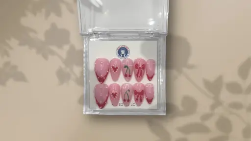 a nail box with design