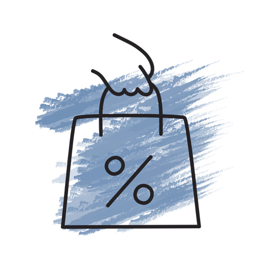 Icon showing a shopping cart