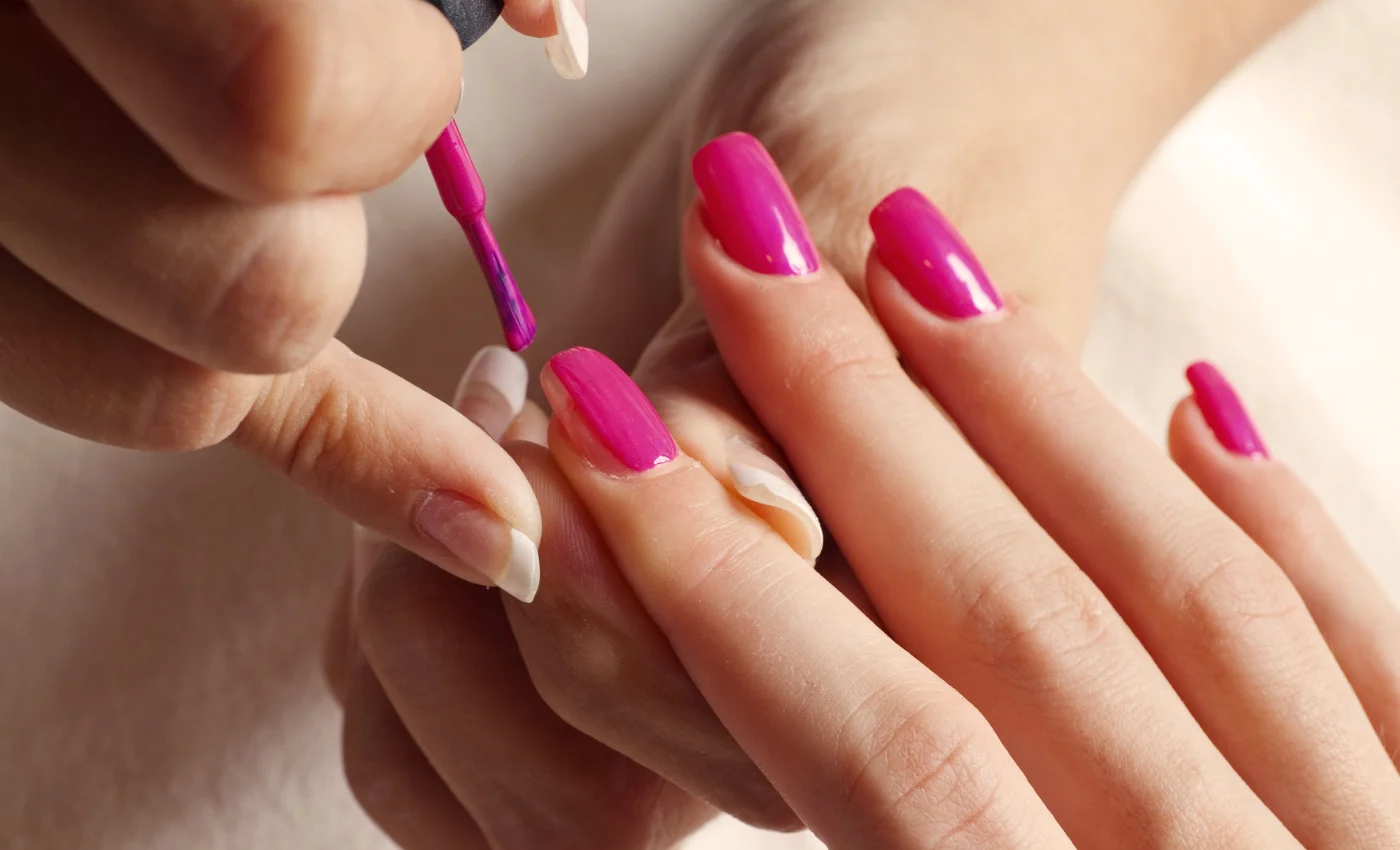 IBD gel nail extensions with a smooth glossy finish