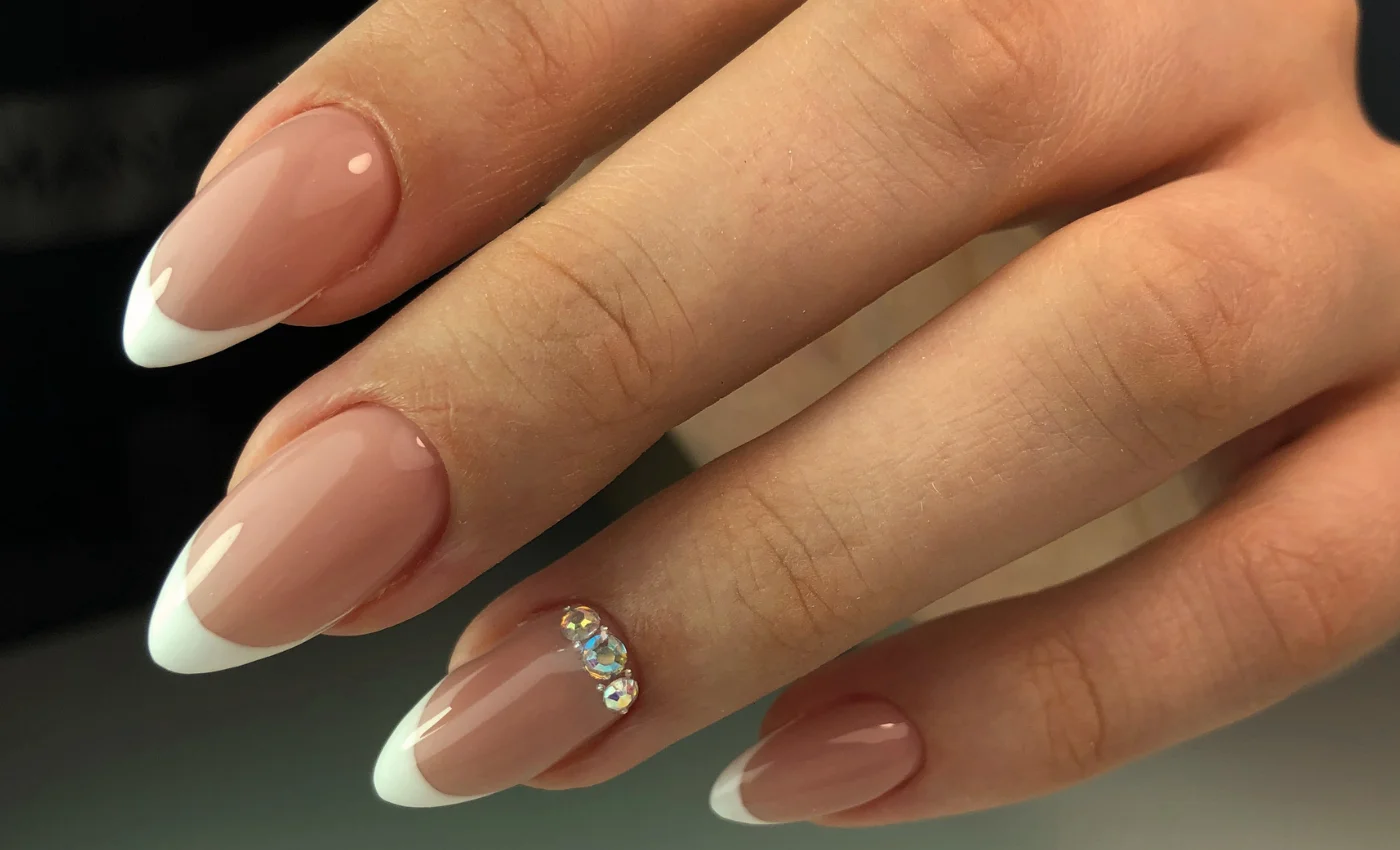 Acrylic nail extensions with a polished finished look