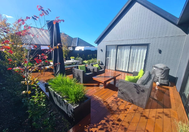 Timber deck installation in Rangiora by C.C Construction