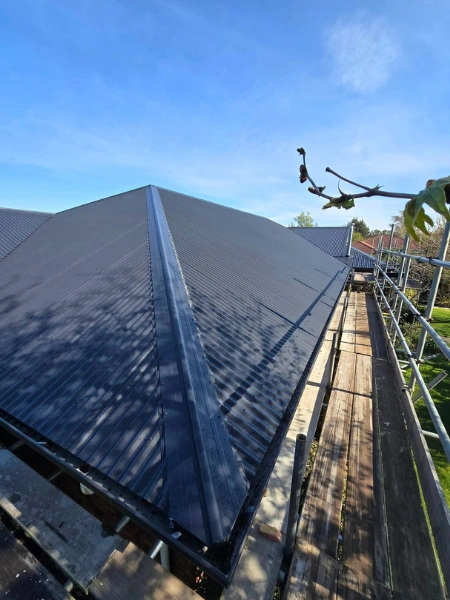 Roof replacement job in Amberly