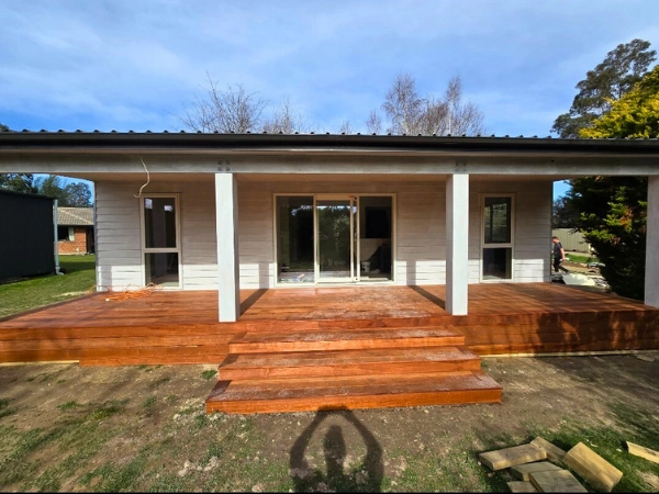 Newly Built decking area in Rangiora