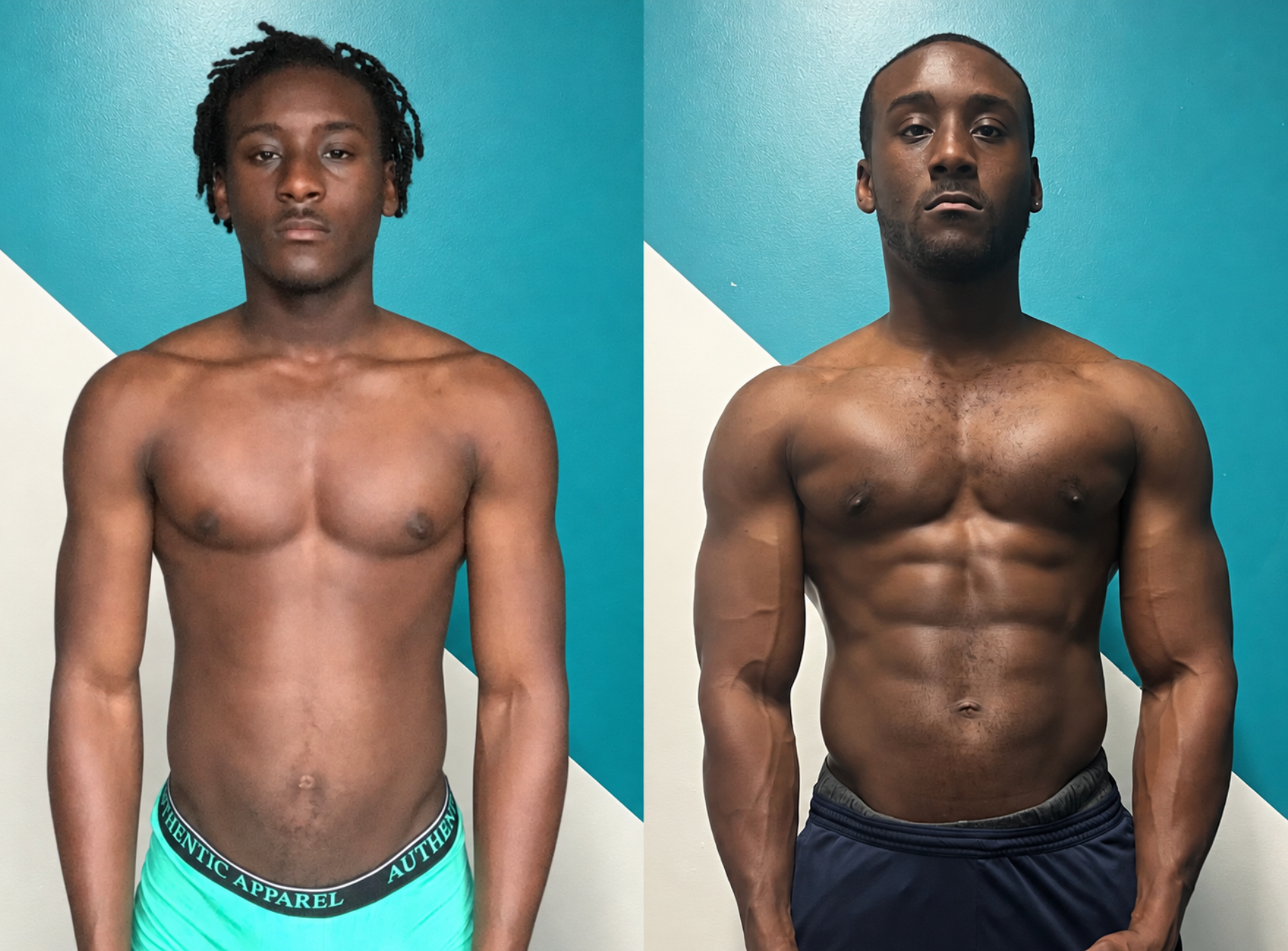 Asher before and after