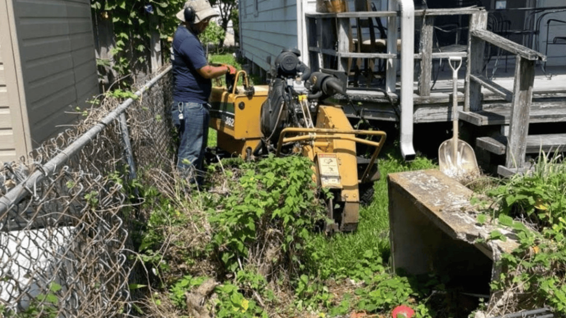 Backyard & Tight-Access Stump Grinding